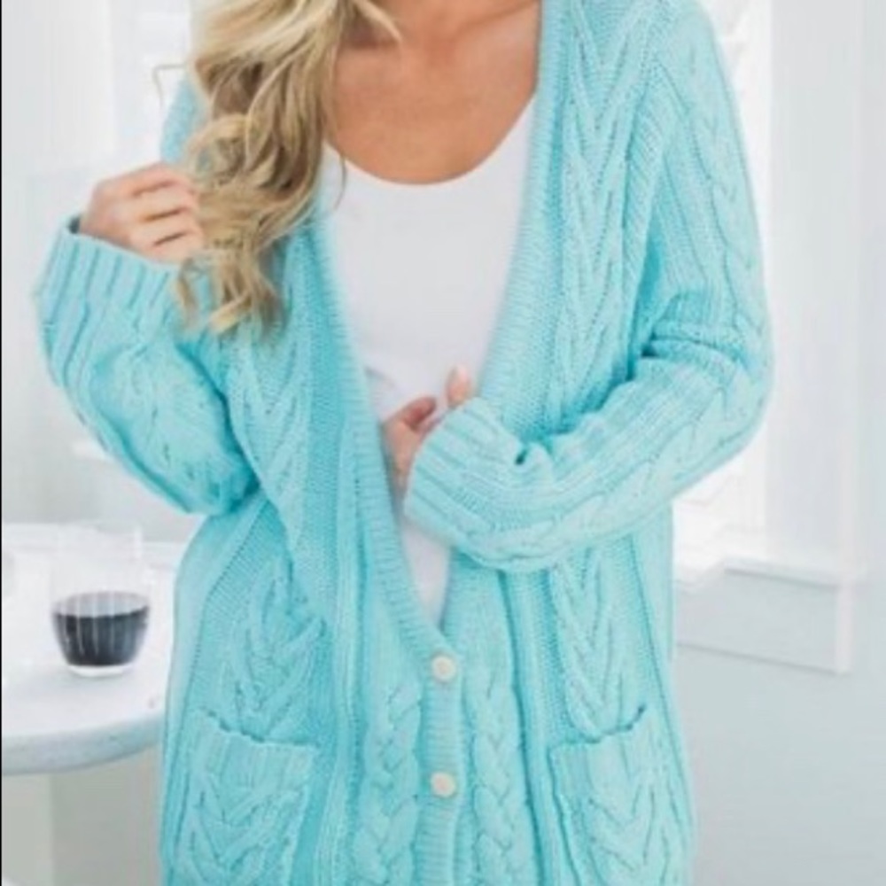 Turquoise sweater